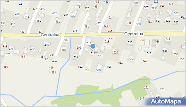Rudnik, Centralna, 514, mapa Rudnik