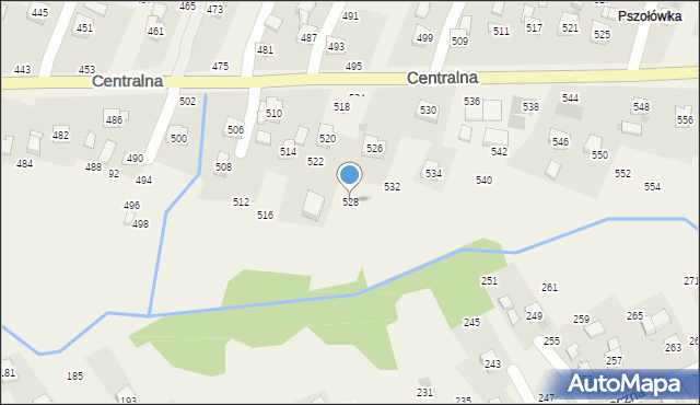 Rudnik, Centralna, 528, mapa Rudnik