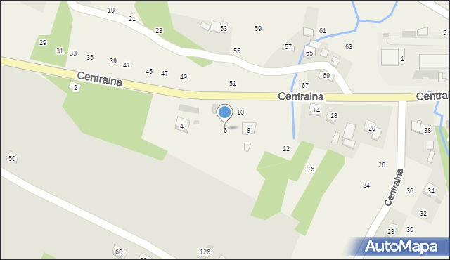 Rudnik, Centralna, 6, mapa Rudnik