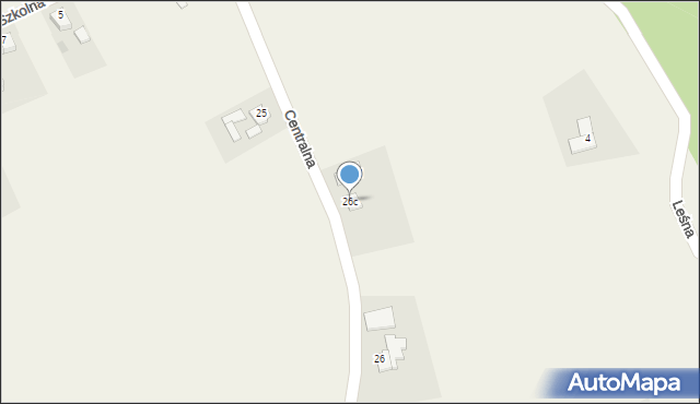 Rudnik, Centralna, 26c, mapa Rudnik