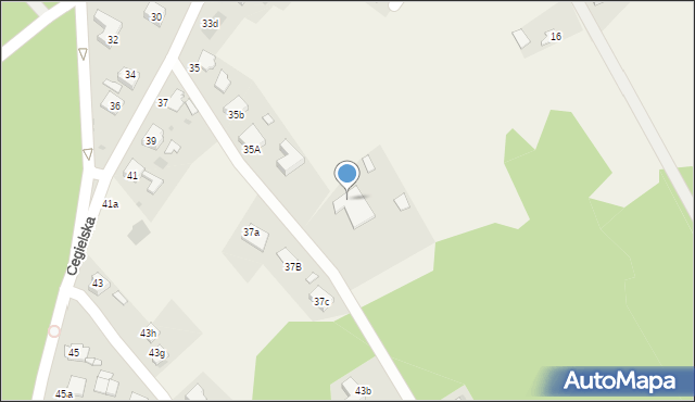 Rudy, Cegielska, 35d, mapa Rudy