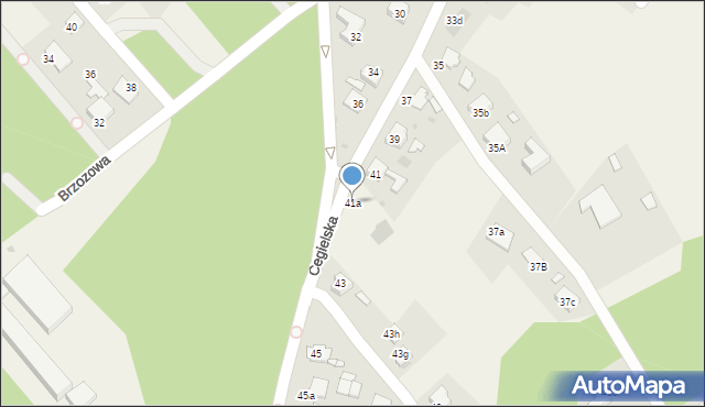 Rudy, Cegielska, 41a, mapa Rudy