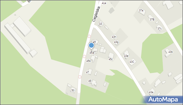 Rudy, Cegielska, 45a, mapa Rudy