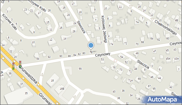 Rumia, Ceynowy, 78, mapa Rumia