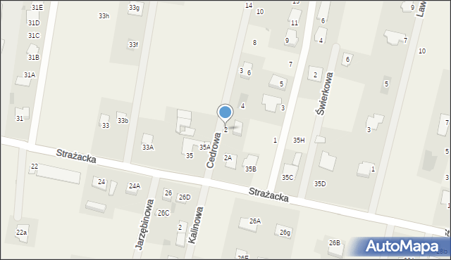 Rynarzewo, Cedrowa, 2, mapa Rynarzewo