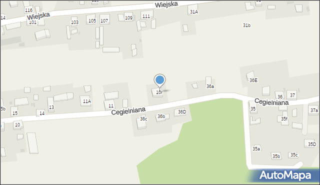 Rzeszotary, Cegielniana, 10r, mapa Rzeszotary
