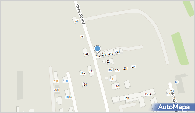 Rzeszów, Ceramiczna, 24a, mapa Rzeszów
