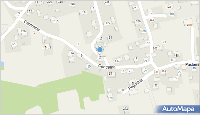 Rzozów, Centralna, 19, mapa Rzozów