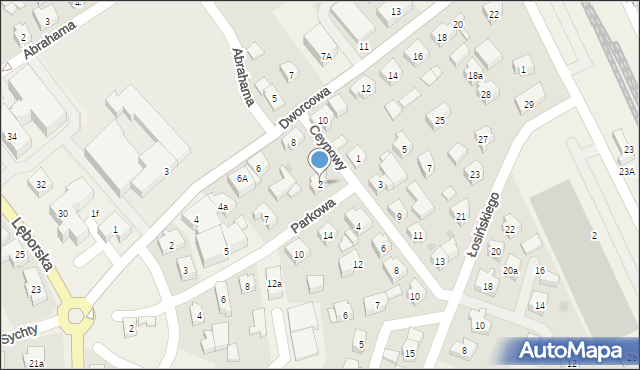 Sierakowice, Ceynowy Floriana, dr., 2, mapa Sierakowice