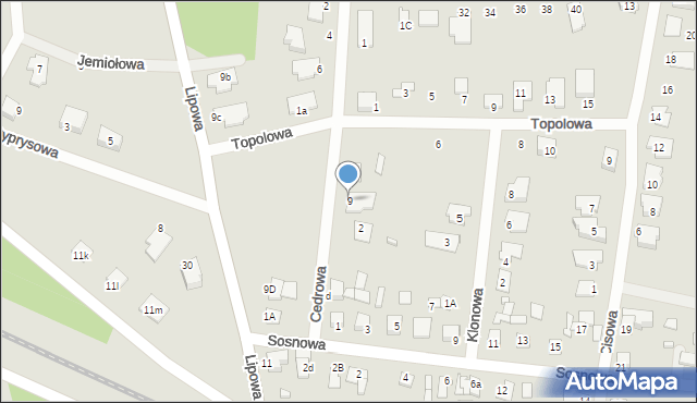 Solec Kujawski, Cedrowa, 9, mapa Solec Kujawski