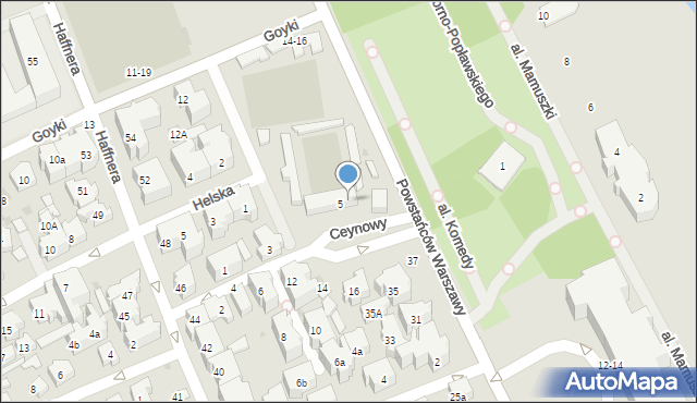 Sopot, Ceynowy Floriana, dr., 7, mapa Sopotu