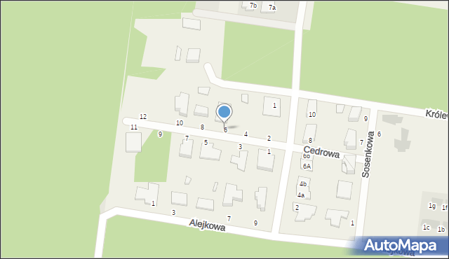 Sowlany, Cedrowa, 6, mapa Sowlany