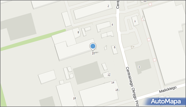 Stalowa Wola, Centralnego Okręgu Przemysłowego, 10, mapa Stalowa Wola