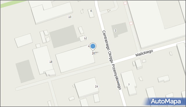 Stalowa Wola, Centralnego Okręgu Przemysłowego, 16, mapa Stalowa Wola