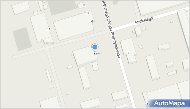 Stalowa Wola, Centralnego Okręgu Przemysłowego, 24, mapa Stalowa Wola