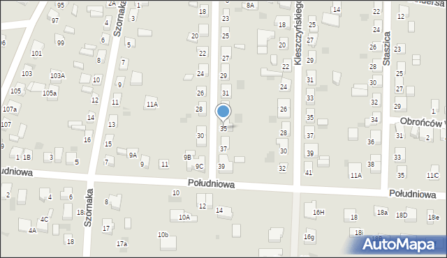 Starogard Gdański, Cesarza Teodora, 35, mapa Starogard Gdański