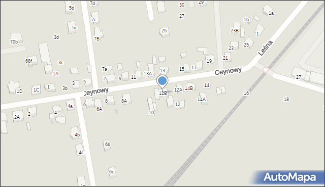 Starogard Gdański, Ceynowy Floriana, dr., 12B, mapa Starogard Gdański