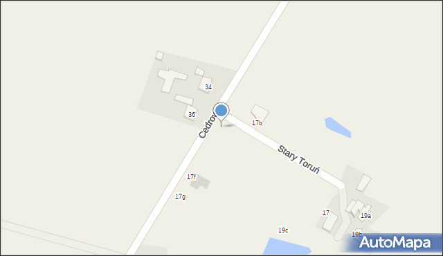 Stary Toruń, Cedrowa, 17d, mapa Stary Toruń