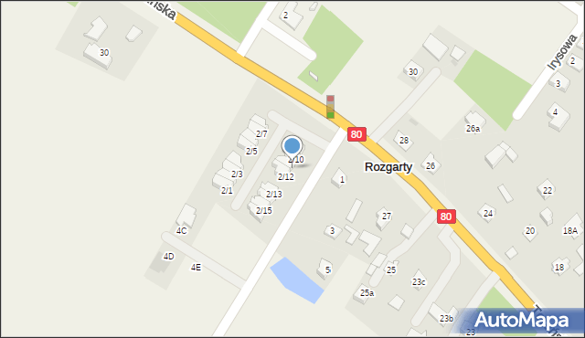 Stary Toruń, Cedrowa, 2/11, mapa Stary Toruń