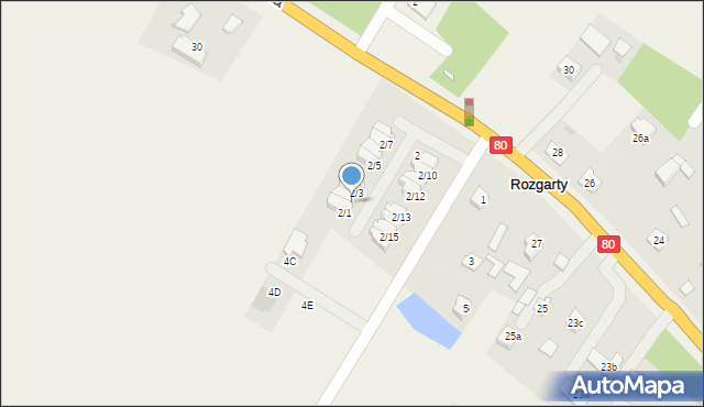 Stary Toruń, Cedrowa, 2/2, mapa Stary Toruń