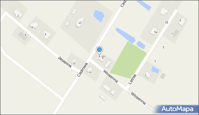 Stary Toruń, Cedrowa, 7, mapa Stary Toruń