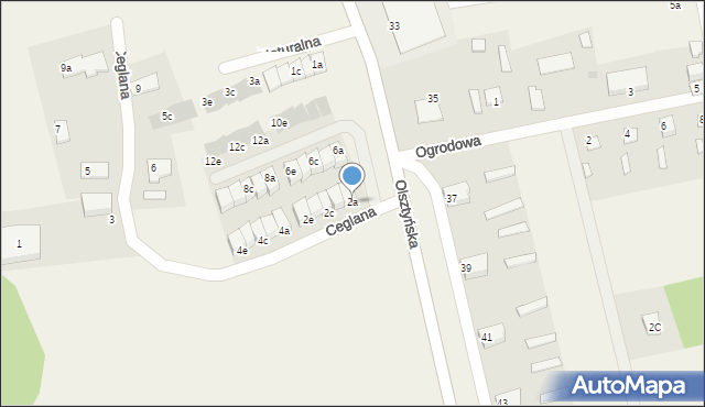 Stawiguda, Ceglana, 2a, mapa Stawiguda