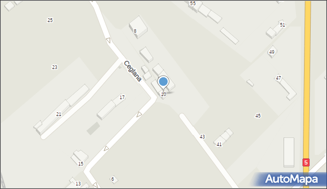 Strzegom, Ceglana, 10, mapa Strzegom