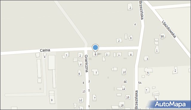 Strzelce Opolskie, Celna, 5, mapa Strzelce Opolskie