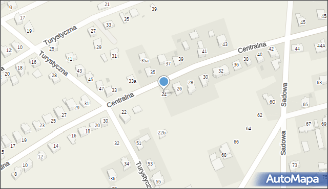 Sułkowice, Centralna, 24, mapa Sułkowice