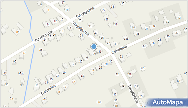 Sułkowice, Centralna, 29, mapa Sułkowice