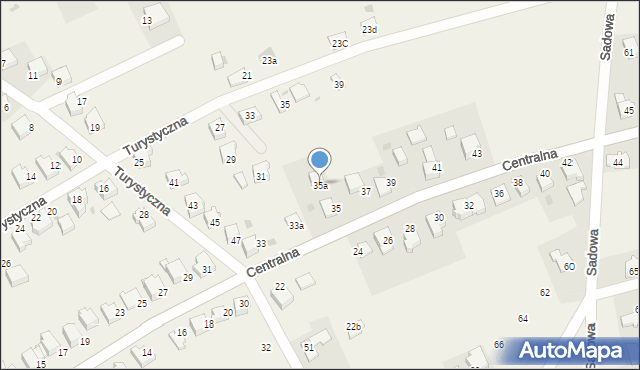 Sułkowice, Centralna, 35a, mapa Sułkowice