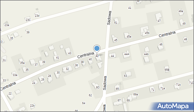 Sułkowice, Centralna, 42, mapa Sułkowice