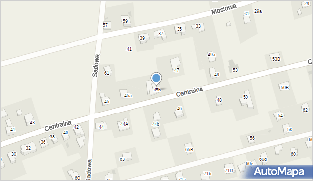 Sułkowice, Centralna, 45b, mapa Sułkowice