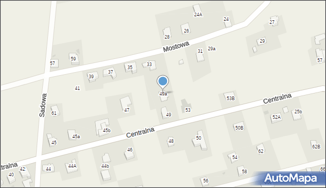 Sułkowice, Centralna, 49a, mapa Sułkowice