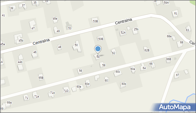 Sułkowice, Centralna, 54, mapa Sułkowice