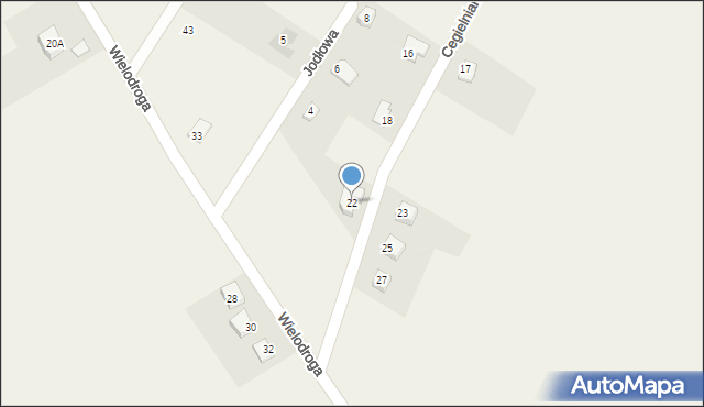 Suszec, Cegielniana, 22, mapa Suszec