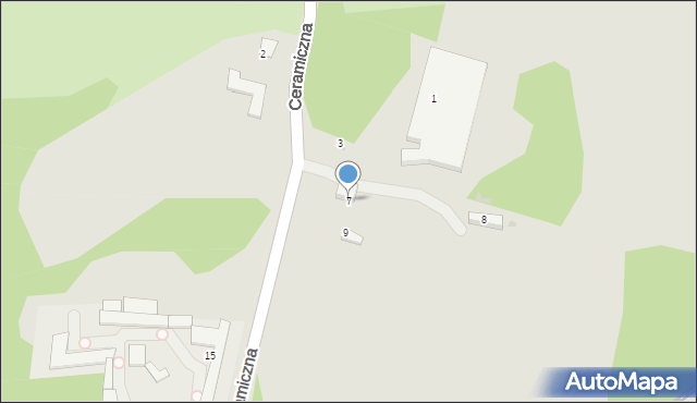Świętochłowice, Ceramiczna, 7, mapa Świętochłowice