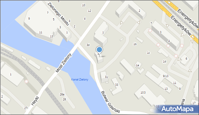 Szczecin, Celna, 3B, mapa Szczecina