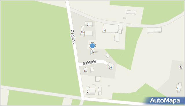 Szklarki, Ceglana, 1c, mapa Szklarki