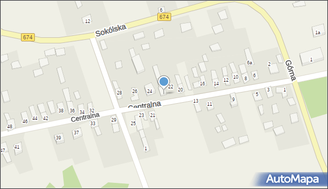 Szudziałowo, Centralna, 24A, mapa Szudziałowo