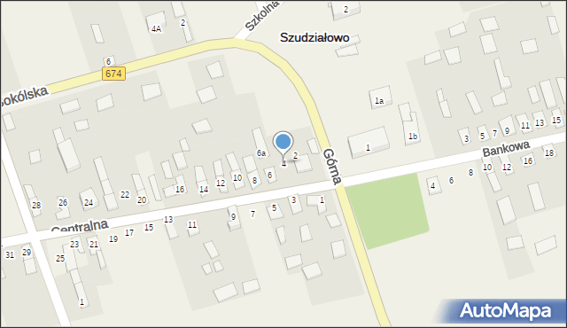 Szudziałowo, Centralna, 4, mapa Szudziałowo
