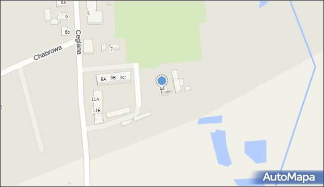 Trzcińsko-Zdrój, Ceglana, 15, mapa Trzcińsko-Zdrój