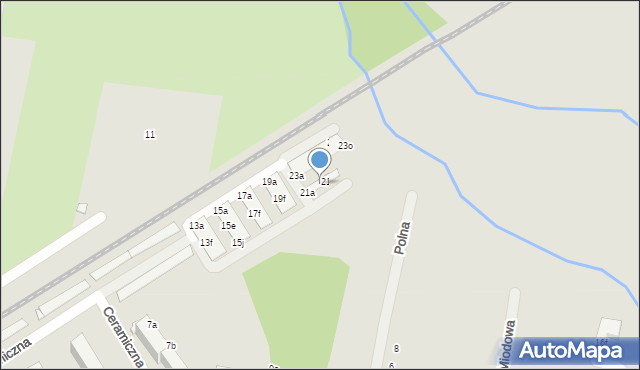 Tułowice, Ceramiczna, 21e, mapa Tułowice