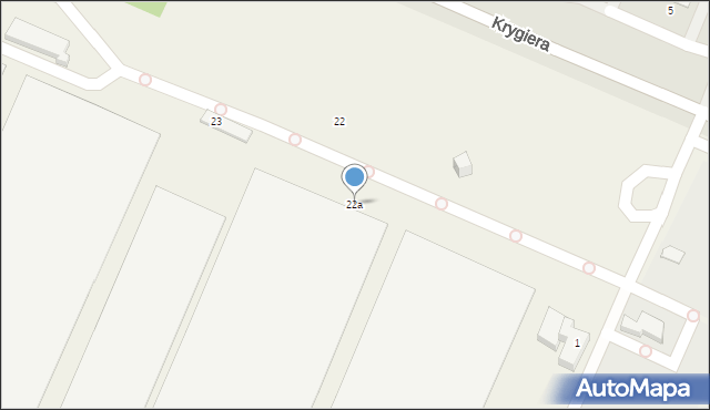 Ustowo, Cedrowa, 22a, mapa Ustowo