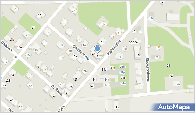 Warszawa, Celofanowa, 2, mapa Warszawy