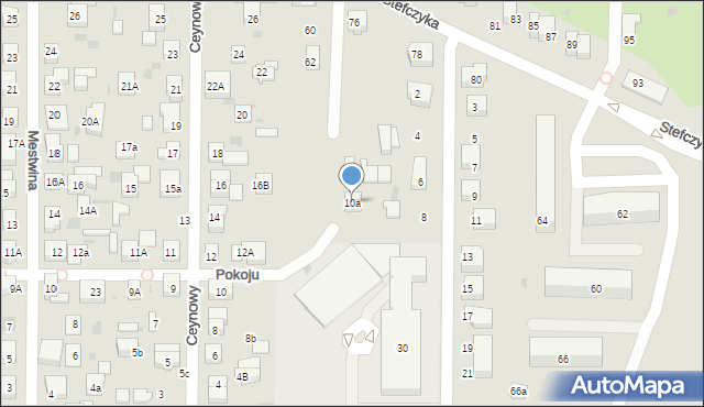 Wejherowo, Ceynowy Floriana, dr., 10a, mapa Wejherowo