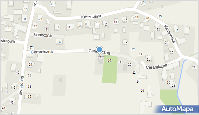 Werblinia, Ceramiczna, 14, mapa Werblinia