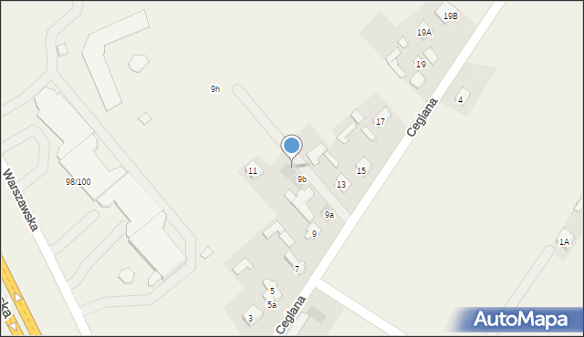 Wielogóra, Ceglana, 9c, mapa Wielogóra