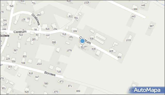 Wieprz, Centrum, 511, mapa Wieprz