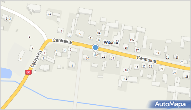 Witonia, Centralna, 10A, mapa Witonia